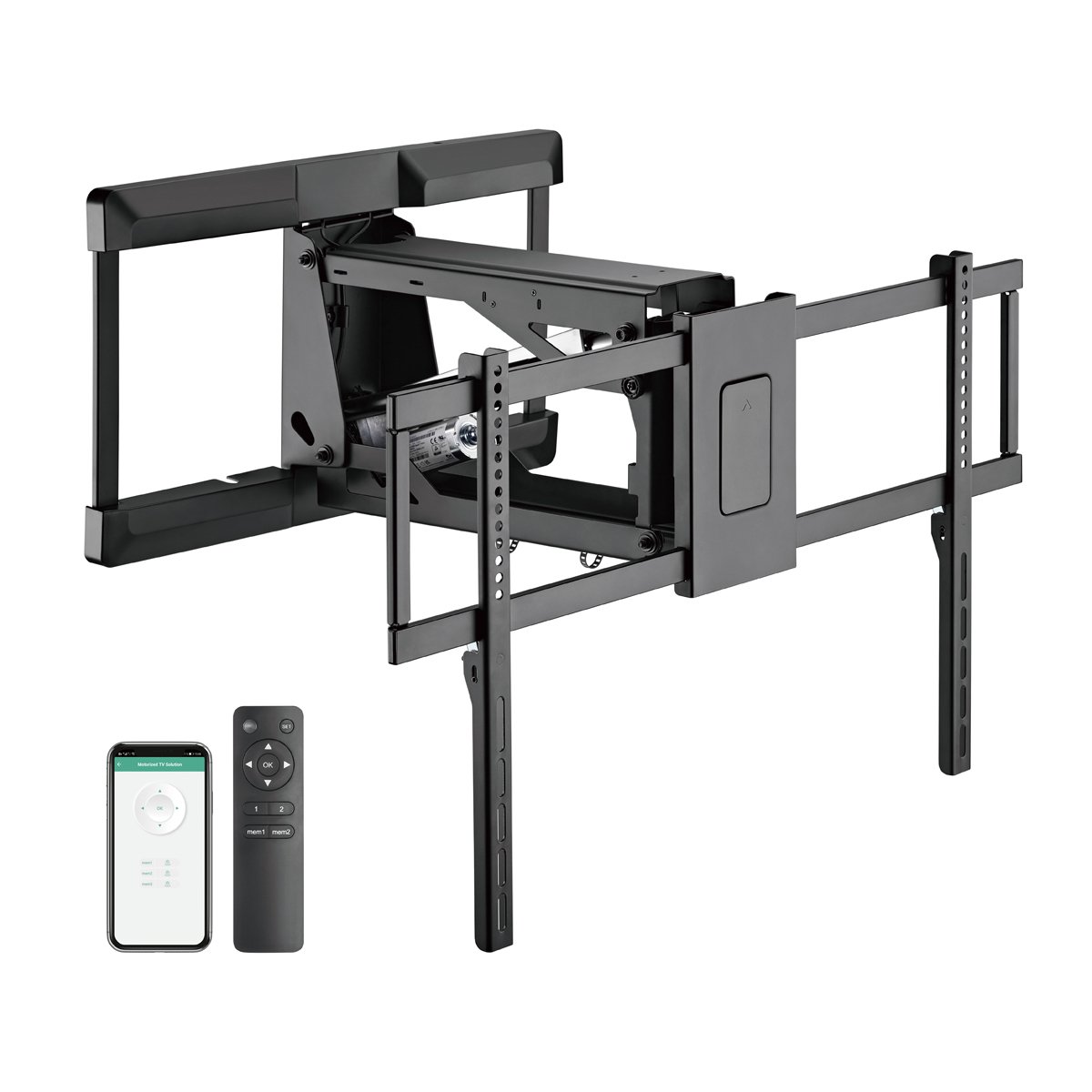 Motorized Heavy-Duty Mantel TV Bracket Powered By Tuya
